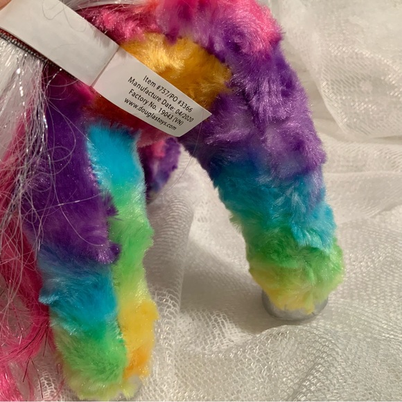 JOY the Plush RAINBOW UNICORN Stuffed Animal - by Douglas Cuddle Toys - Picture 10 of 11